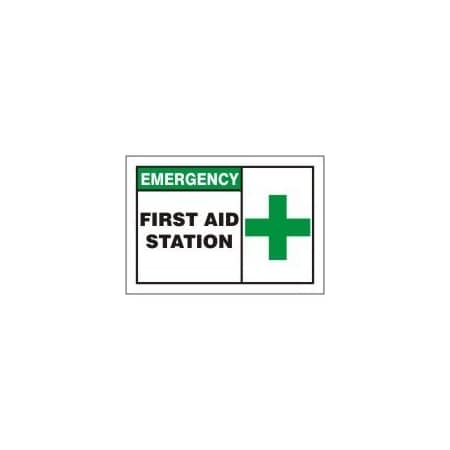 SAFETY LABEL EMERGENCY FIRST AID LFSD903XVE